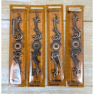 Lot of 4 VTG  Amerock Provincial Antique Copper Cabinet Backplate T-702-AC NOS